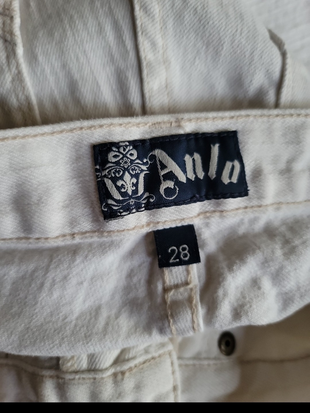 Anlo Cream Straight-Leg Jeans - Picture 3 of 3